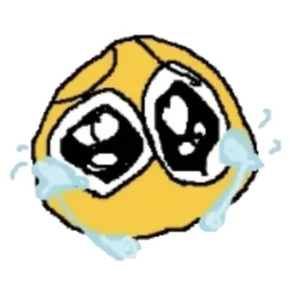 🥺 9cb4090d Emoji, Weinend, Traurig, Emoticon, Ausdruck telegram sticker