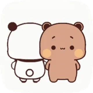 😂 8e9c6d2b orso, carino, cartone animato, animale, amicizia whatsapp sticker