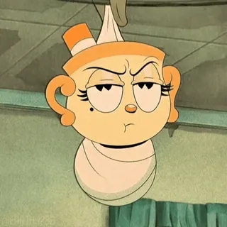 😌 82078853 Ms. Chalice The Cuphead Show! Cartoon, Ms. Chalice, The Cuphead Show, Figur, lustig, Animation whatsapp sticker