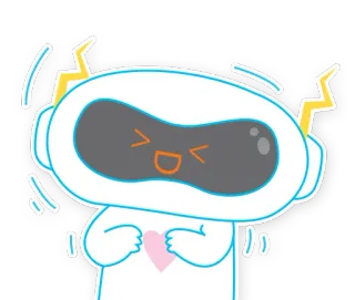 😂 15191ef1 robot, carino, cuore, cartone animato, adesivo telegram sticker