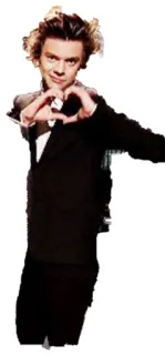 💛 0950a94e Harry Styles แฮร์รี่ สไตลส์, นักร้อง, สัญลักษณ์หัวใจ, วันไดเรกชัน, คนดัง whatsapp sticker
