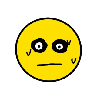 😕 12028f3f Emoji, Faccia, Giallo, Espressione, Triste telegram sticker