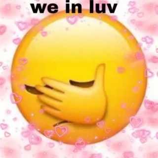 😍 7be72d22 we in luv Emoji, Amore, Cuori, Carino, Affetto telegram sticker