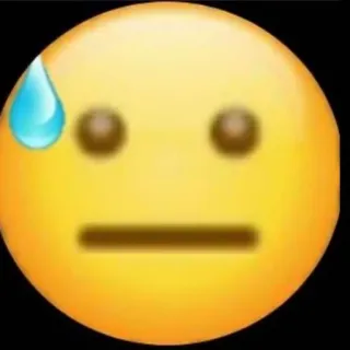 😥 7f057edd Emoji, sudore, preoccupato, nervoso, faccia telegram sticker