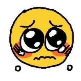 🥺 8478b07d Emoji, Triste, Pianto, Carino, Kawaii telegram sticker