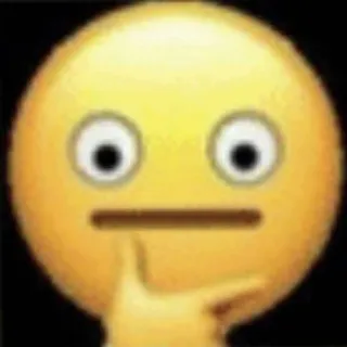🤔 cab643a2 Emoji, Pensando, Sospettoso, Riflettendo, Confuso telegram sticker