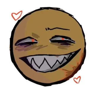 🟡 d46e1a9b Emoji, glimlachend, harten, cartoon telegram sticker