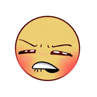 🟡 f44c8b61 Emoji, Boos, Geërgerd, Gezicht telegram sticker