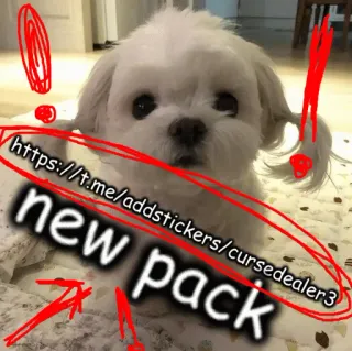 ‼️ 6c56bd48 new pack cane, adesivi, pack, animale telegram sticker