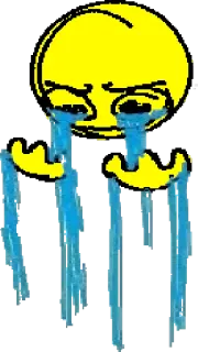 😭 88e4a698 piangere, emoji, triste, lacrime telegram sticker