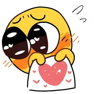 🌝 ba6cde47 amor, lindo, corazón, emoji, feliz whatsapp sticker