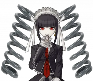 🙂 6984c997 Celestia Ludenberg Danganronpa Anime, Gothique, Servante, Personnage, Jeu telegram sticker