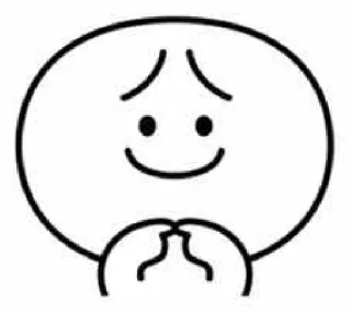 😊 392eb467 Kartun, Ekspresi, Memohon, Emoji telegram sticker