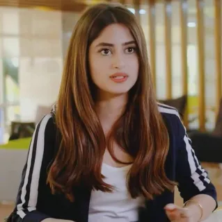 🙃 7e68a7b5 女性, 肖像, 萨ajal Aly, 女演员 telegram sticker