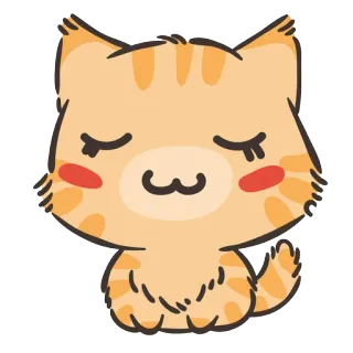 🐱 65466713 gato, gatinho, fofo, animal, adesivo, gato laranja telegram sticker