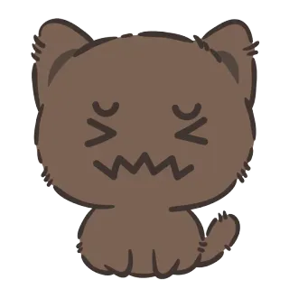 🐱 811ca43d desenho animado, cachorro, triste, anime telegram sticker