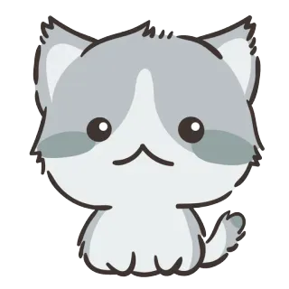🐱 85d2608a gato, gatinho, fofo, animal, desenho animado, adesivo telegram sticker