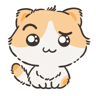 🐱 89a33b7a gato, animal, fofo, kawaii, hamster telegram sticker