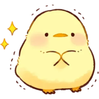 😟 18f1c188 chicken, cute, animal, yellow, sparkle, fluffy, chick telegram sticker