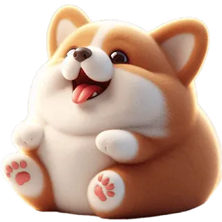 😂 e8a768b9 корги, собака, животное, милый, питомец, щенок, мультфильм telegram sticker