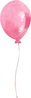 🎈 00adefde Luftballon, Rosa, Party, Feier telegram sticker