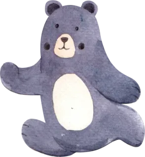 🧸 be80f996 Bär, Tier, niedlich, Aufkleber telegram sticker