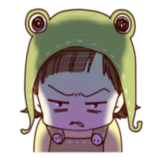 Hat of a frog whatsapp stickers