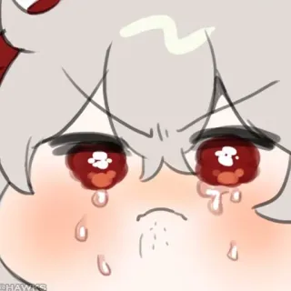 💠 91ec0397 anime, triste, llorando, lágrimas whatsapp sticker