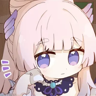 💠 e4e4efca Sangonomiya Kokomi Genshin Impact Anime, Kawaii, Kokomi, Genshin Impact, Personaje de videojuego whatsapp sticker