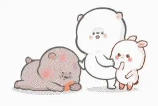 ⭐ e38d0d53 可爱, 卡通, 动物, 熊, 插图, 异想天开 telegram sticker