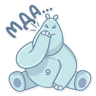 😕 74825134 MAA... kreskówka, zwierzę, niedźwiedź, słodki, mee, śmieszne, naklejka telegram sticker