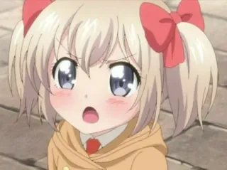 😍 4d4f89a5 anime, cartoon, girl, cute, pigtails whatsapp sticker