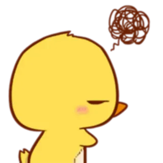 😒 cfe30f88 ลูกเจี๊ยบ, โกรธ, รำคาญ, หงุดหงิด, การ์ตูน, นก telegram sticker