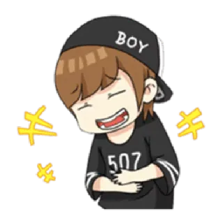 😂 dc552611 BOY การ์ตูน, เด็กผู้ชาย, อนิเมะ, สติกเกอร์ telegram sticker