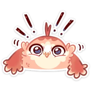 Cute Owl👉 @Stickergram 👈Сова Кралечка telegram stickers