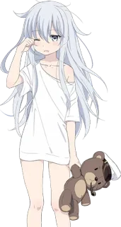 😫 a32bf25f Anime, Fille, Enfant, Mignon, Pyjama, Nounours telegram sticker