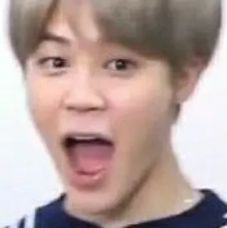 ☺ 07c3f711 Jimin kpop, jimin, bts, idola, penyanyi, selebriti, ekspresi, kejutan whatsapp sticker