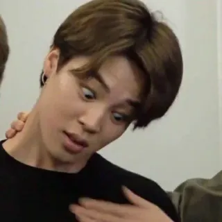 ☺ a52b32bb Jimin kpop, jimin, bts, meme, lucu, wajah, ekspresi whatsapp sticker