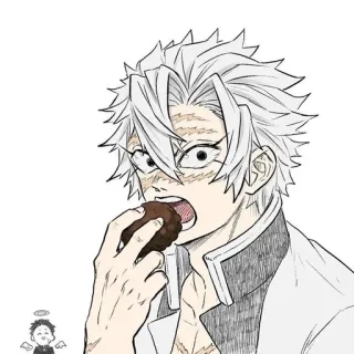 😋 9360852d Sanemi Shinazugawa Demon Slayer อนิเมะ, ดาบพิฆาตอสูร, ซาเนมิ, ชินาสึกาวะ, ตัวละคร, กิน telegram sticker