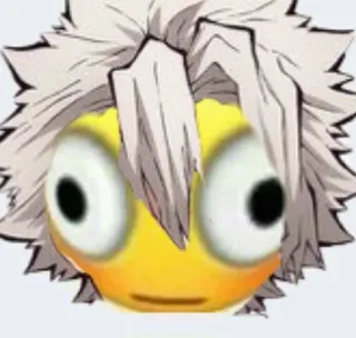 😳 e998a178 อนิเมะ, อีโมจิ, ตลก, สติกเกอร์ telegram sticker