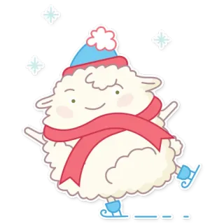 Cute Sheep telegram stickers