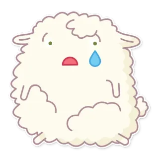 😢 f24b5c3e triste, chorando, nuvem, fofo, kawaii, lágrima whatsapp sticker