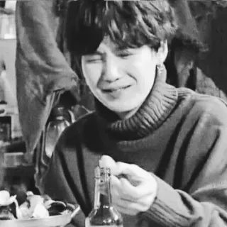 🖇 8f1b4a6d crying, sad, emotional, person, bottle telegram sticker