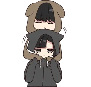 🐸 90d30792 Anime, Hoạt hình, Áo hoodie, Dễ thương, Kawaii telegram sticker