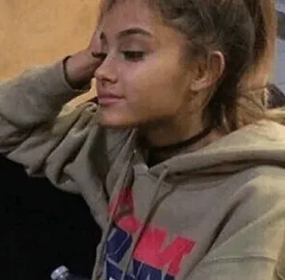 🌿 fb3a08b3 Ariana Grande celebrity, pop star, singer, portrait, music telegram sticker