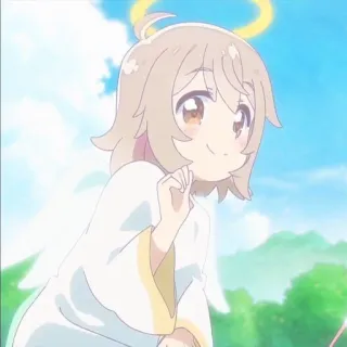 🎐 0ce79e60 อนิเมะ, นางฟ้า, น่ารัก, รัศมี, คาวาอิ telegram sticker