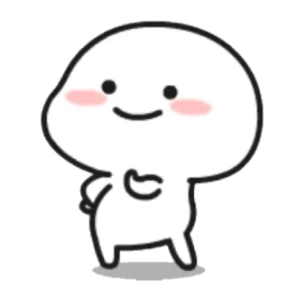 💃 75a90d38 귀여운, 만화, 캐릭터, 심플한, 흰색, 미니멀 telegram sticker