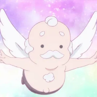 🧚‍♀ 4c6e3743 Engel, Flügel, Cartoon, fliegend, süß, Figur telegram sticker