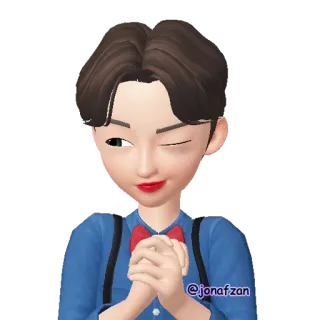 😉 52d3c5ee @jonafzan Avatar, Kartun, Orang, Seni digital, Stiker whatsapp sticker