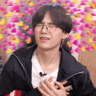 🍪 27736ece Suga kpop, cuori, carino, k-pop, amore, affetto, Yoongi whatsapp sticker